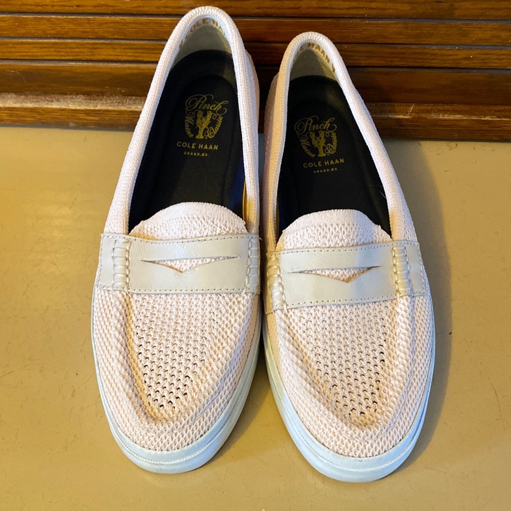 COLE HAAN Pinch Weekender LX Stitchlite Loafers size 7B light pink
